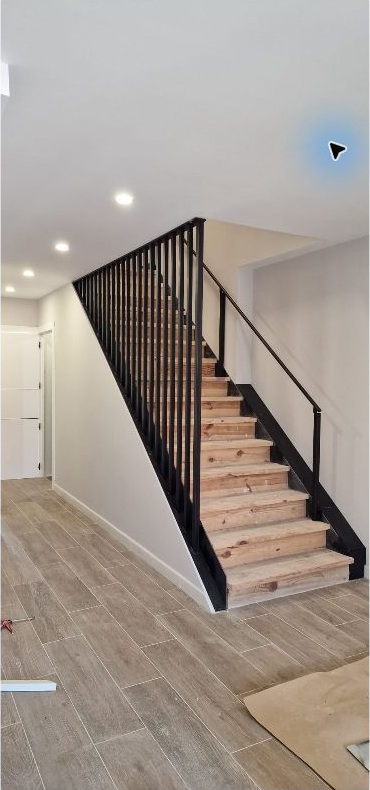 Escalera metálica interior
